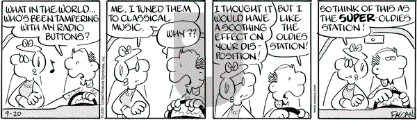 Drabble on Thursday September 20, 2001 Comic Strip