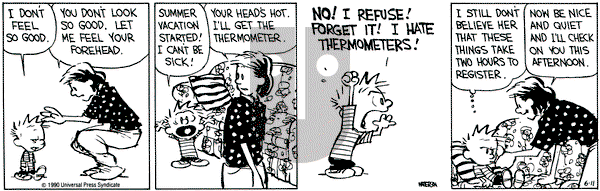 Calvin and Hobbes on Monday June 11, 1990 Comic Strip