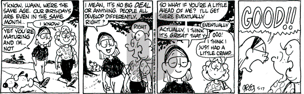 Luann on Friday May 17, 1991 Comic Strip