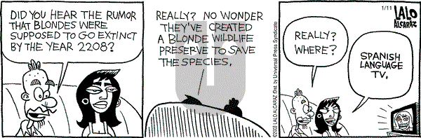 La Cucaracha on Sunday February 23, 2003 Comic Strip