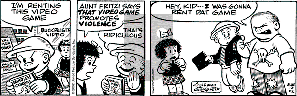 Nancy on Monday July 29, 2002 Comic Strip