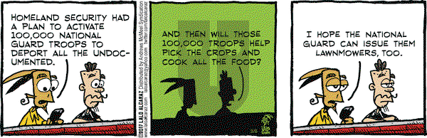 La Cucaracha on Monday March 6, 2017 Comic Strip
