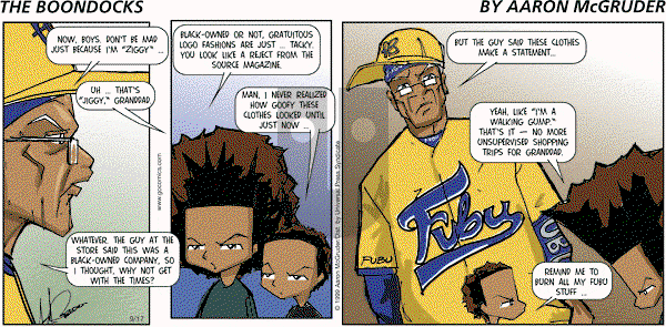 The Boondocks on Sunday April 20, 2014 Comic Strip