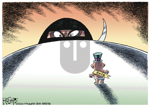 Rob Rogers on Thursday December 31, 2015 Comic Strip