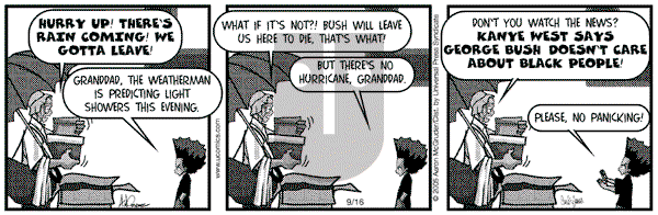 The Boondocks on Friday April 19, 2013 Comic Strip