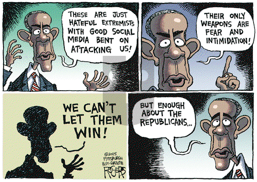 Rob Rogers on Tuesday November 24, 2015 Comic Strip