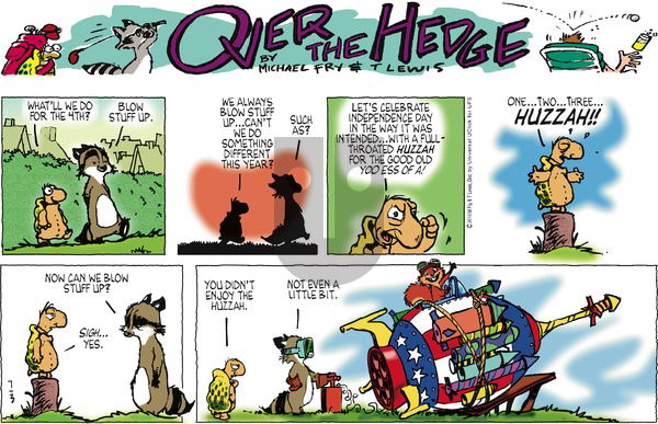Over the Hedge on Sunday July 3, 2016 Comic Strip