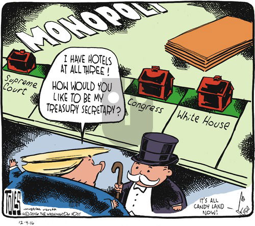Tom Toles on Sunday December 4, 2016 Comic Strip