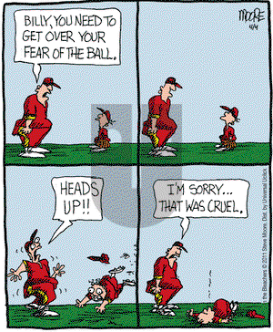 In the Bleachers - Monday April 4, 2011 Comic Strip