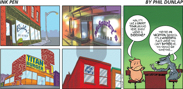 Ink Pen - Sunday July 8, 2007 Comic Strip