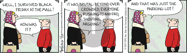 The Born Loser on Friday November 29, 2013 Comic Strip
