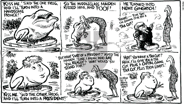 Pat Oliphant - Thursday December 15, 1994 Comic Strip