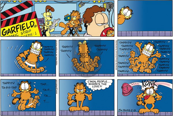 Garfield on Sunday February 13, 2005 Comic Strip