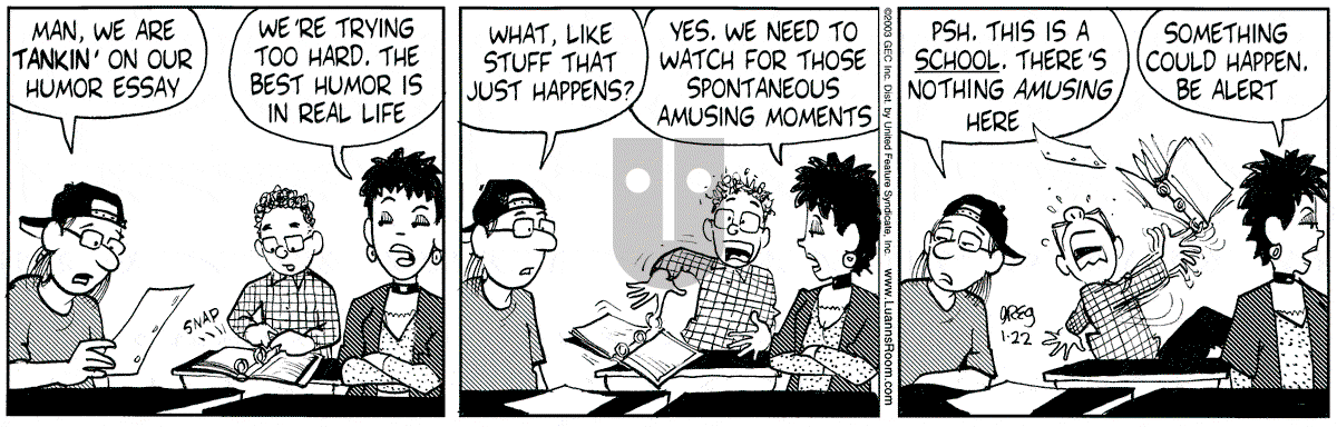 Luann - Wednesday January 22, 2003 Comic Strip