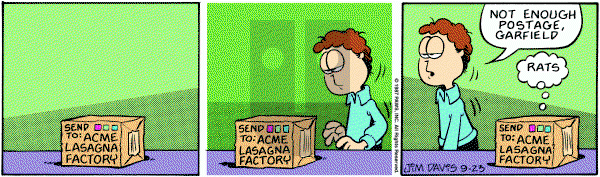 Garfield on Wednesday September 23, 1987 Comic Strip