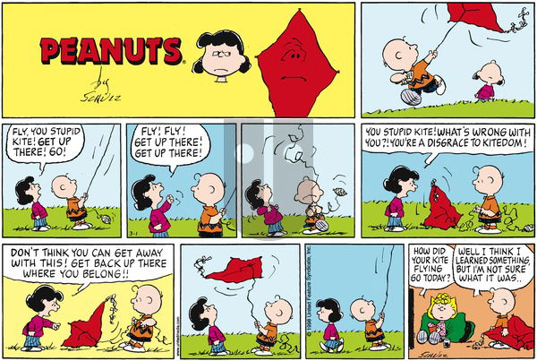 Peanuts on Sunday March 1, 1998 Comic Strip