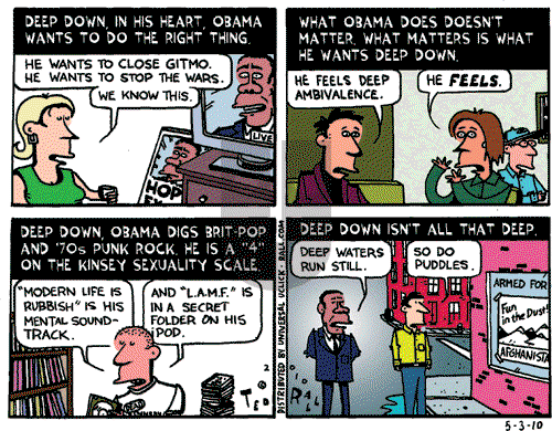 Ted Rall on Monday May 3, 2010 Comic Strip