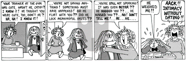 Cathy Classics on Thursday February 3, 1994 Comic Strip