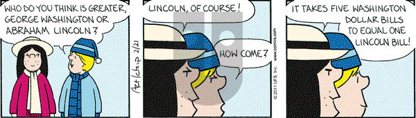The Born Loser on Monday February 21, 2011 Comic Strip