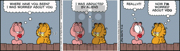 Garfield - Wednesday April 12, 2017 Comic Strip