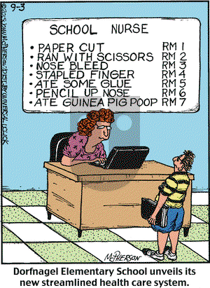 Close to Home on Thursday September 3, 2015 Comic Strip