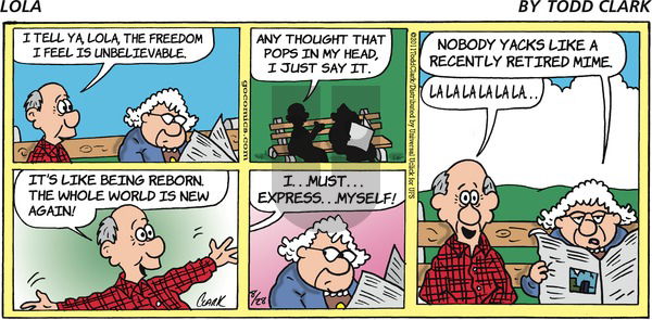 Lola on Sunday August 28, 2011 Comic Strip