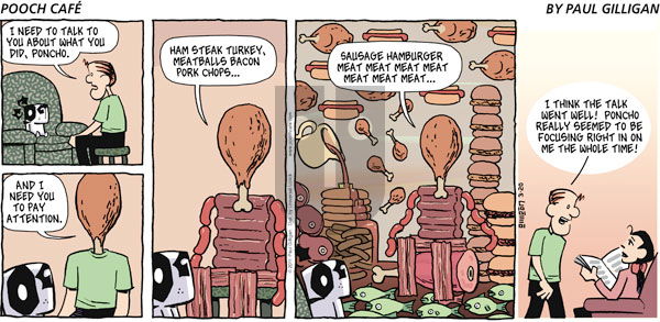 Pooch Cafe on Sunday March 20, 2011 Comic Strip