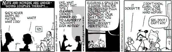 Over the Hedge on Thursday December 7, 2000 Comic Strip