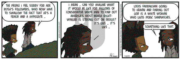 The Boondocks on Tuesday October 21, 2003 Comic Strip