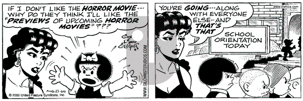 Nancy on Wednesday August 23, 2000 Comic Strip