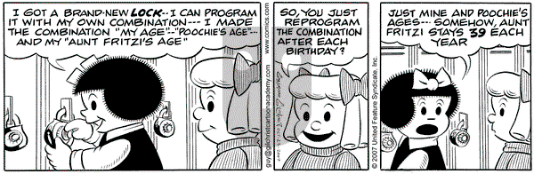 Nancy on Tuesday October 23, 2007 Comic Strip
