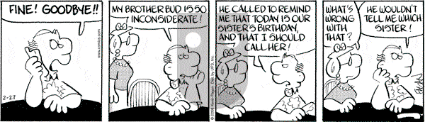 Drabble on Wednesday February 27, 2008 Comic Strip