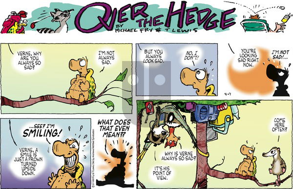 Over the Hedge on Sunday April 7, 2019 Comic Strip