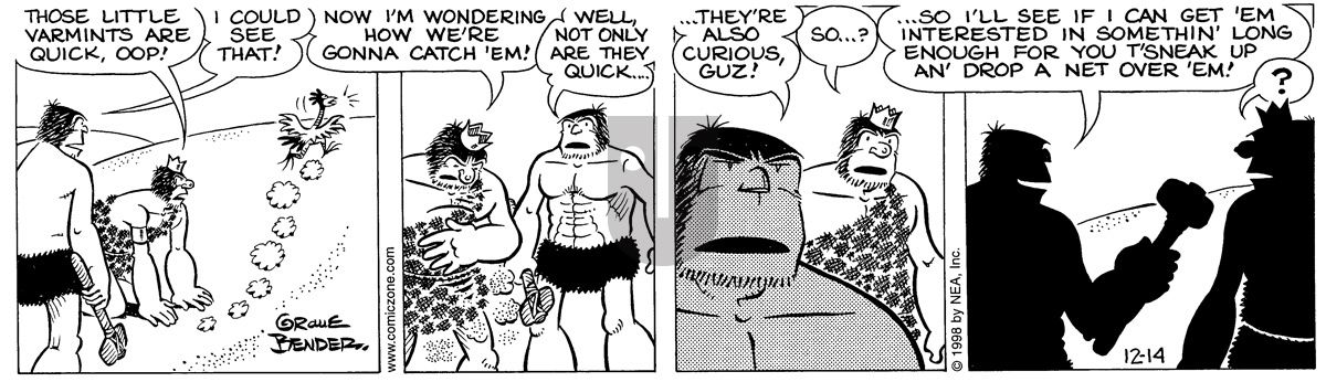 Alley Oop - Monday December 14, 1998 Comic Strip