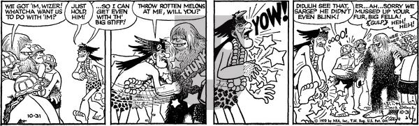 Alley Oop on Saturday October 31, 1970 Comic Strip