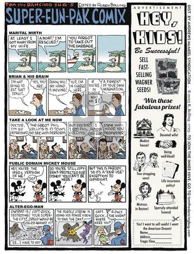 Tom the Dancing Bug on Monday March 3, 2025 Comic Strip