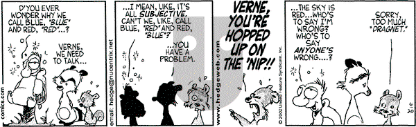 Over the Hedge on Thursday June 20, 2002 Comic Strip