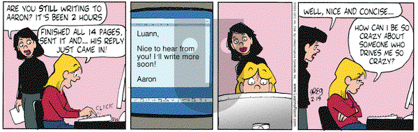 Luann - Saturday February 19, 2005 Comic Strip