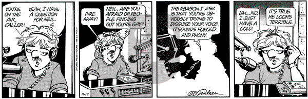 Doonesbury - Friday November 17, 1995 Comic Strip