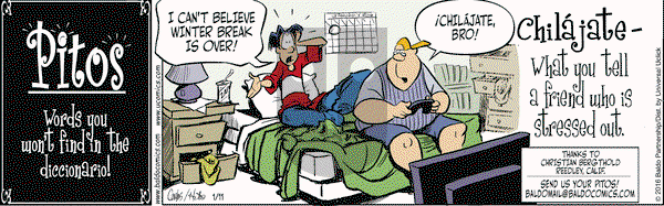 Baldo on Monday January 11, 2016 Comic Strip