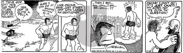 Alley Oop on Tuesday November 15, 1949 Comic Strip