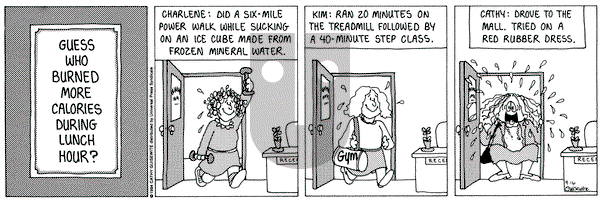 Cathy Classics on Thursday October 17, 1996 Comic Strip