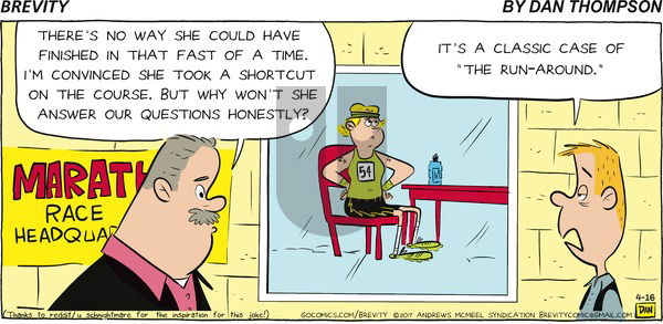 Brevity on Sunday April 16, 2017 Comic Strip