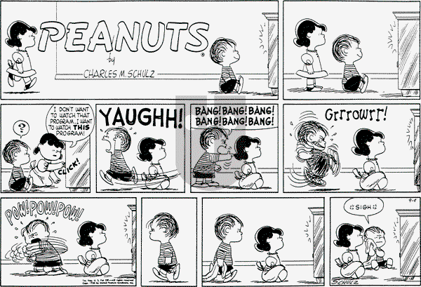 Peanuts - Sunday September 9, 1956 Comic Strip