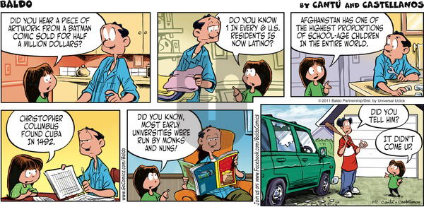 Baldo - Sunday July 17, 2011 Comic Strip
