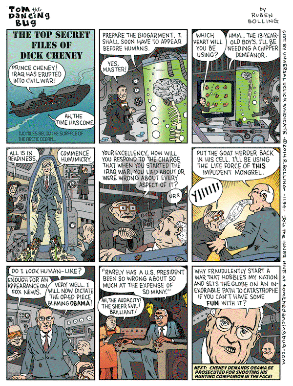 Tom the Dancing Bug on Friday June 27, 2014 Comic Strip