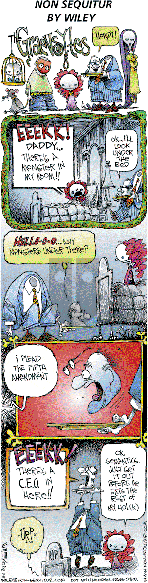 Non Sequitur on Sunday September 8, 2002 Comic Strip