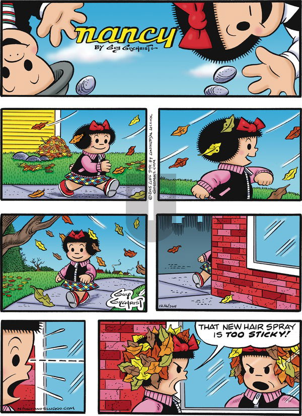 Nancy on Sunday December 6, 2015 Comic Strip