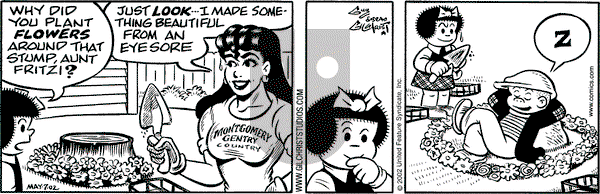Nancy on Tuesday May 7, 2002 Comic Strip