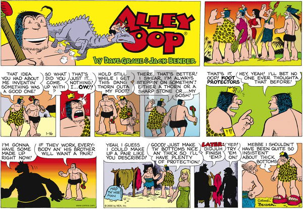 Alley Oop on Sunday January 16, 2000 Comic Strip